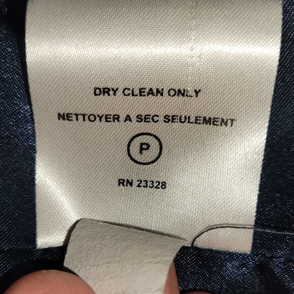 Kristen Blake Blue Lambswool Blend Coat Studio Collection Peacoat Women's Size 6 - Picture 13 of 15